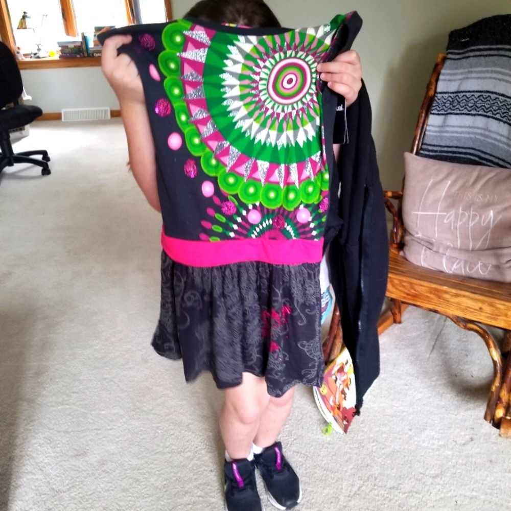 Girls Dress Shirt Skirt combo